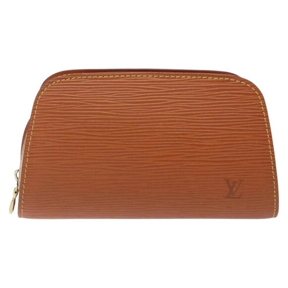 LOUIS VUITTON Epi Dauphine PM Pouch Brown - Picture 1 of 16